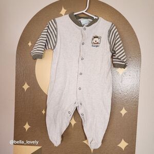 Vintage 6-9M Baby Healthtex Footed Onesie with Snaps